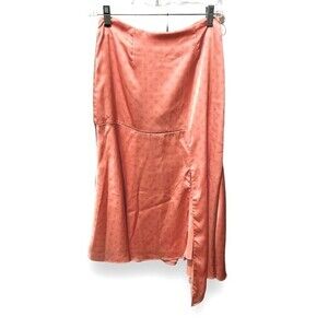 Keepsake the Label Chateau Pink silky Polka Dot Midi Skirt